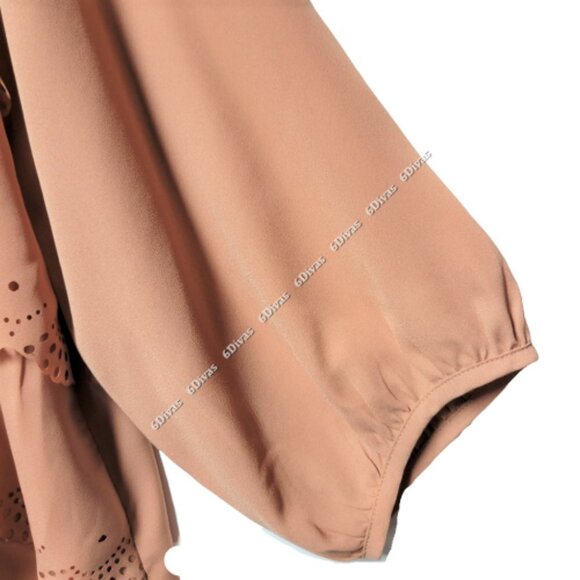 TAN Brown Caramel Blouse Top,various Sizes M, L- NEW - Picture 3 of 16